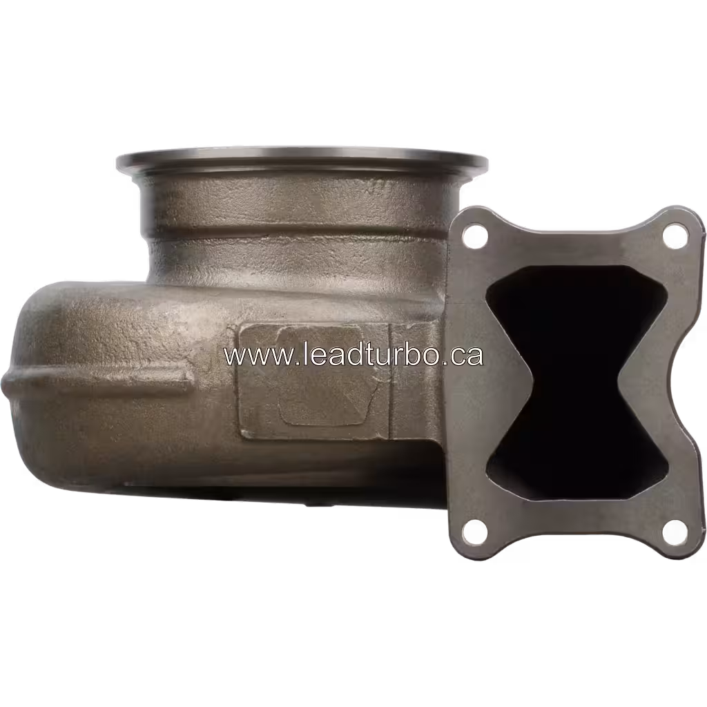 FOR 3800950 TH HX83 turbine housing front view with circular inlet flange