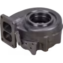 Cast metal turbine housing for Volvo MD13 TIER3 with actuator bracket