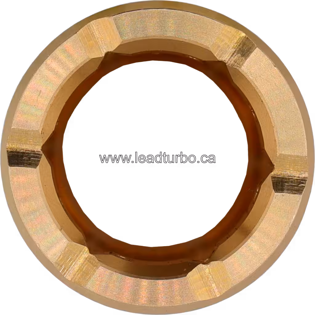 Top view of 6502-51-0110 bearing showing internal bore structure