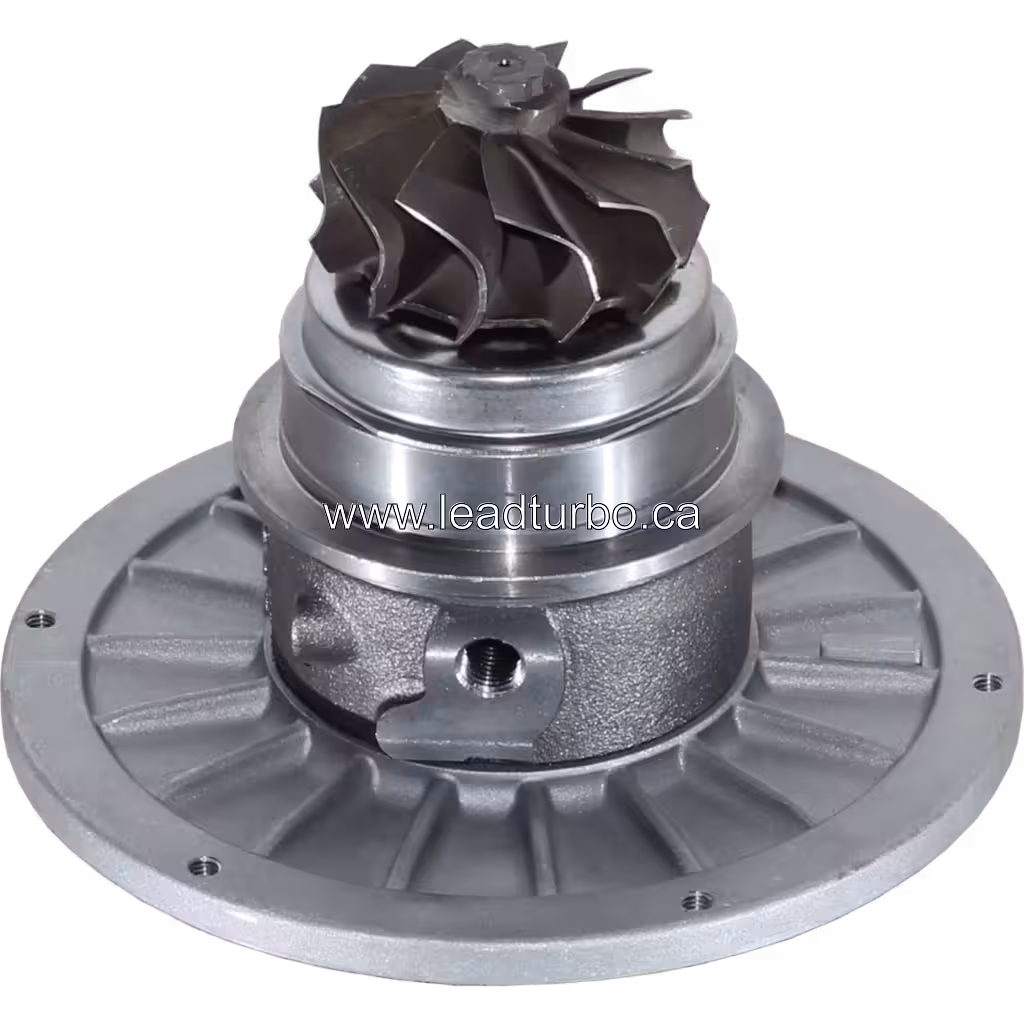 Assemblage core de turbocompresseur avec arbre central et filetage