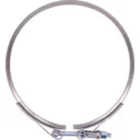 Hinged clamp mechanism for aftermarket J96 turbo replacement