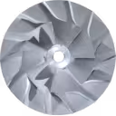 Roue de compresseur turbo H1C pour Cummins 4BTA, aubes courbées et alésage central