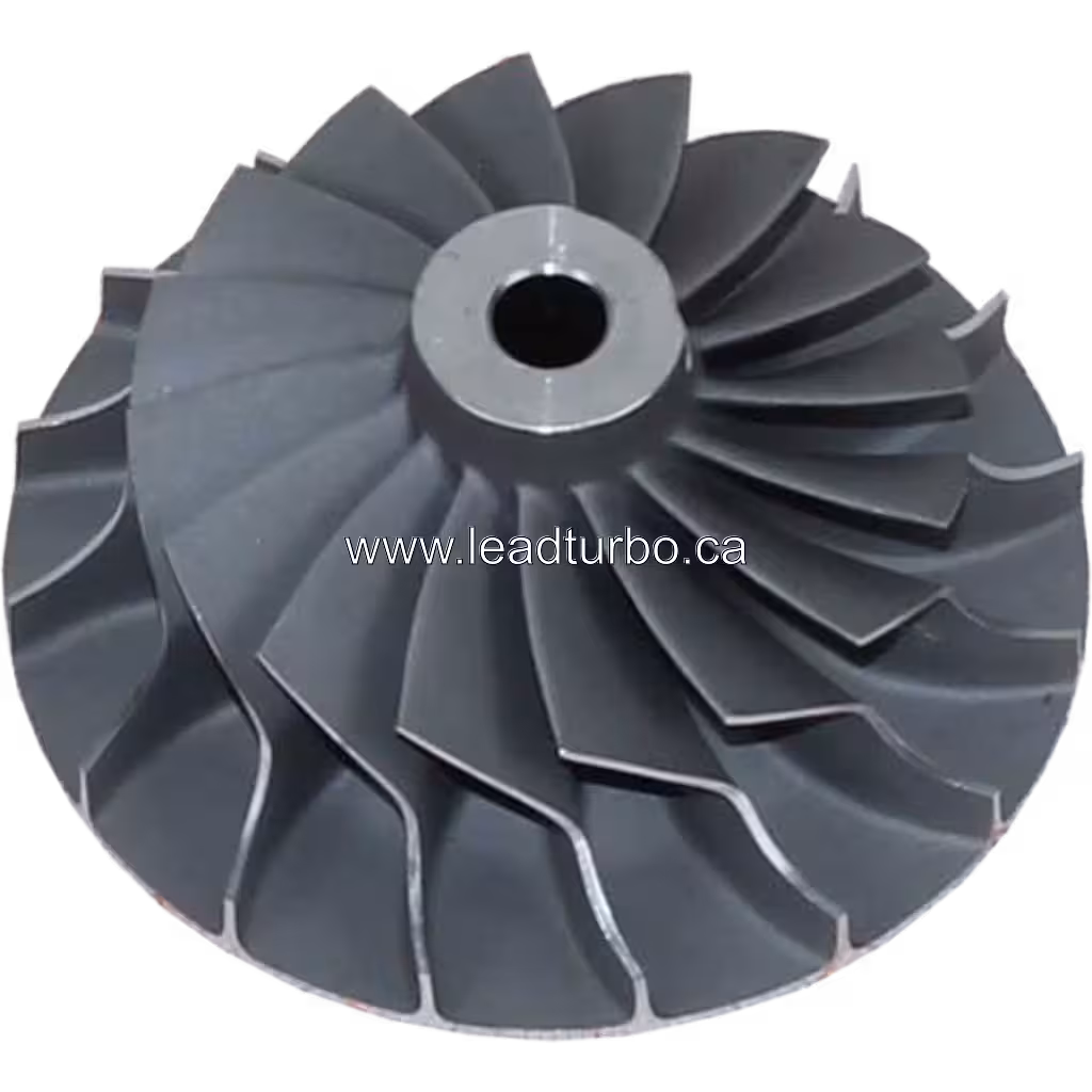 Roue de compresseur de turbocompresseur vue de face