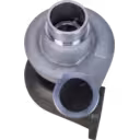 Turbocompresseur 631GC5145M S400S073 vue avant avec carter compresseur argenté