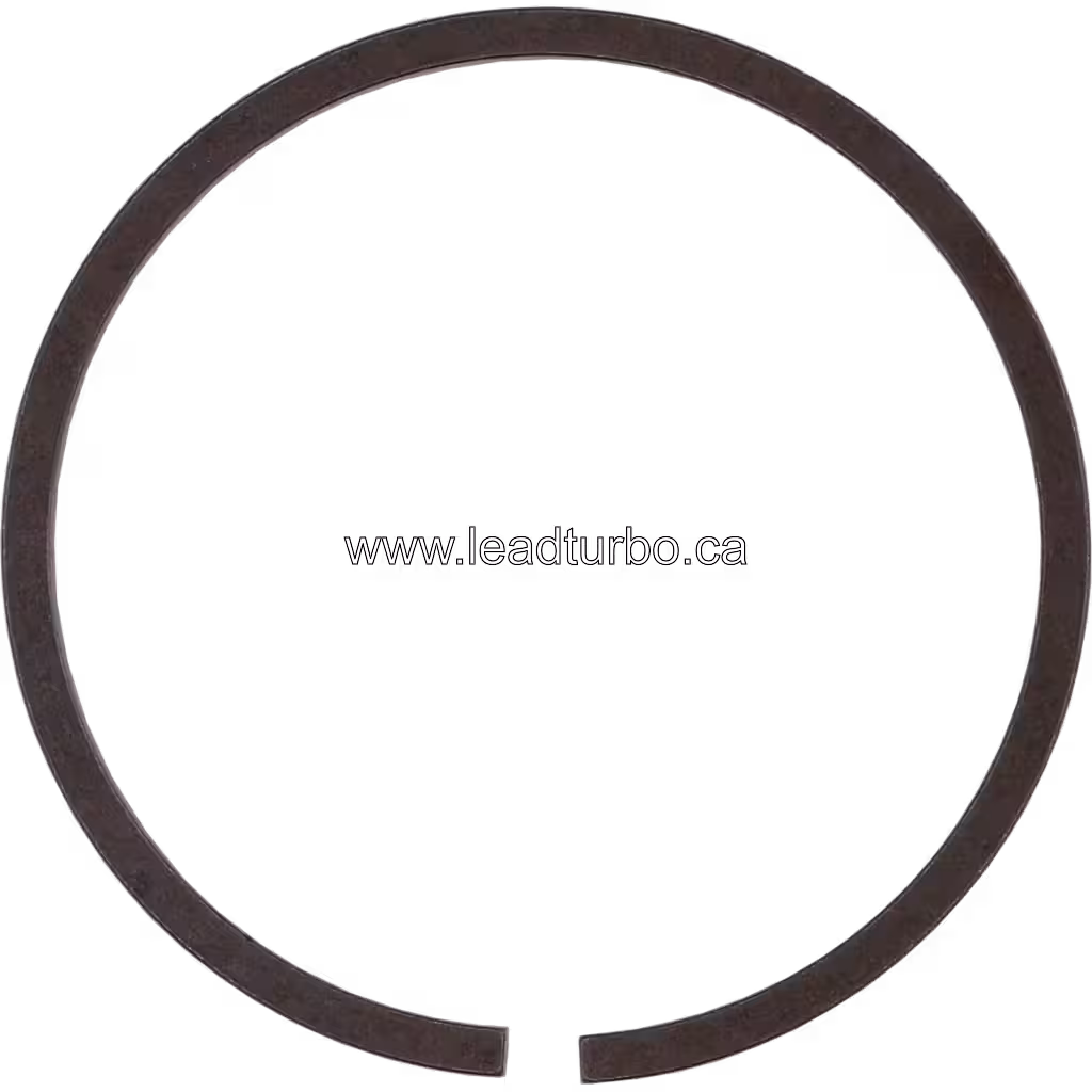 Bague de piston HX83 vue de dessus, bande circulaire uniforme