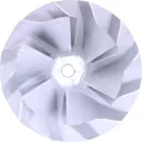 Roue compresseur pour CAT 345B 3176C détail aubes
