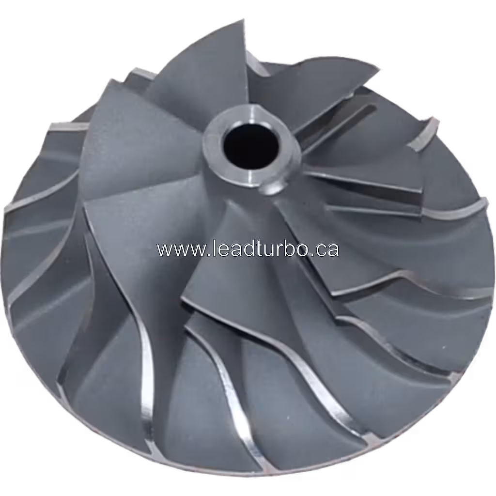 Roue de compresseur de turbocompresseur vue de face