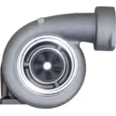 Front view of 0R9899 GT5002 turbocharger showing compressor inlet