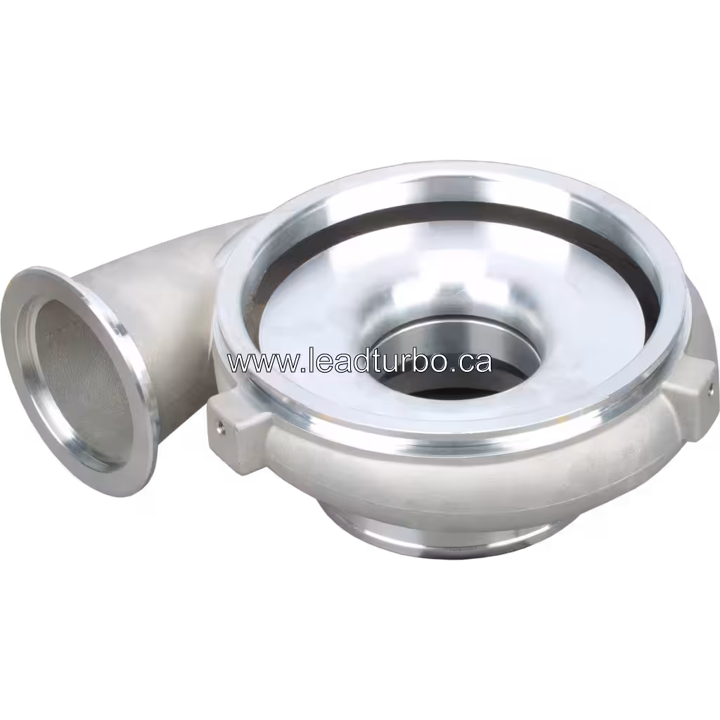 447844-0041 Compressor Housing for Detroit Diesel Series 60 GTA4202 bottom 45 degree view