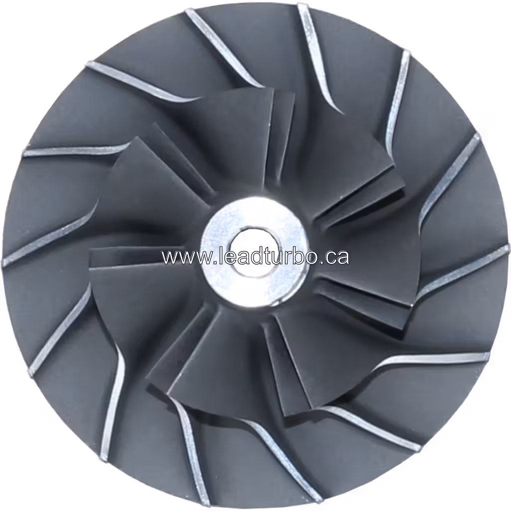 J96 turbocharger compressor wheel radial blade design