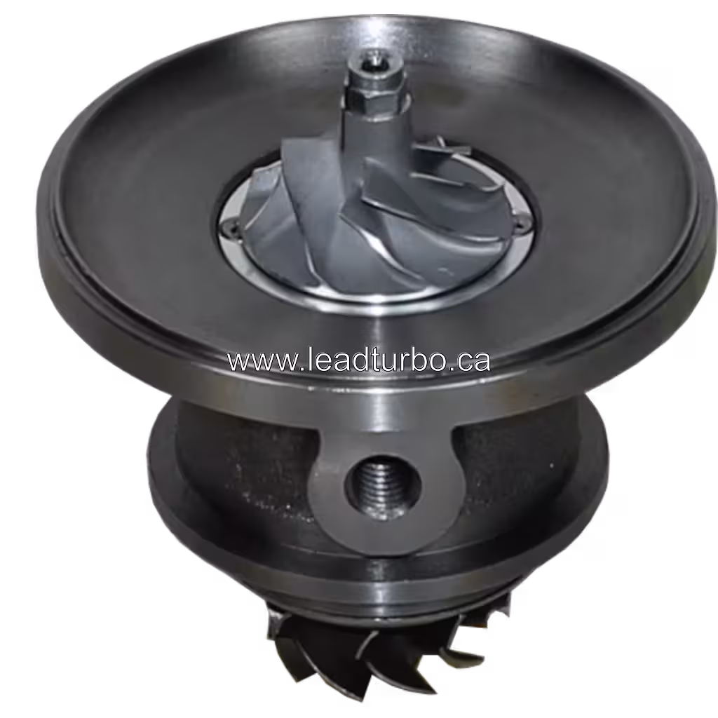 J96 turbocharger core assembly with compressor wheel