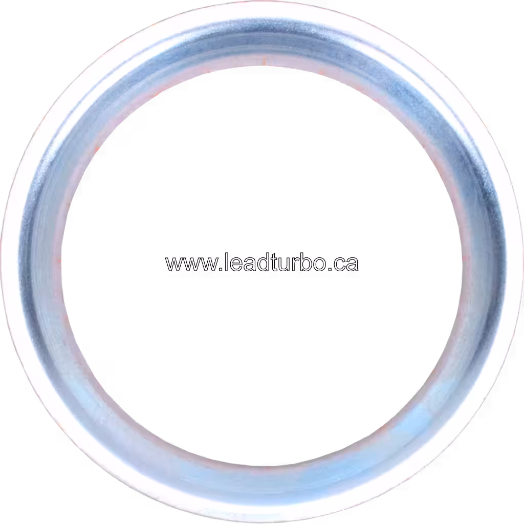 Front view of FOR 3597180 HO HX35W inlet baffle, polished metallic ring
