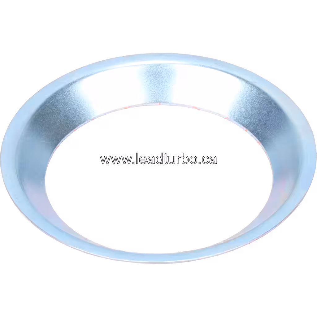Top view of IVECO truck turbo inlet baffle at 45 degrees