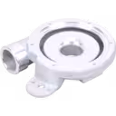 Bottom view of 721260-0001 compressor housing showing flange and bolt holes