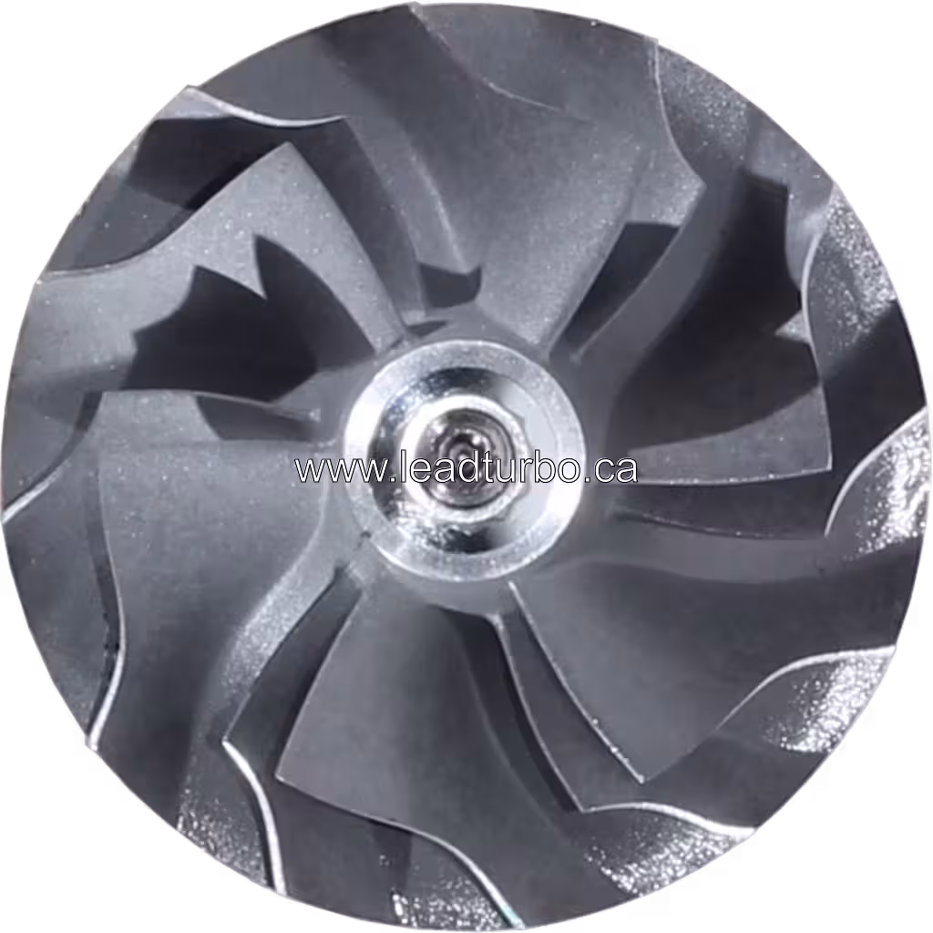 Turbocharger core rotor assembly side view