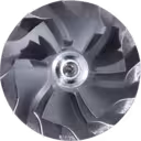 Turbocharger core rotor assembly side view
