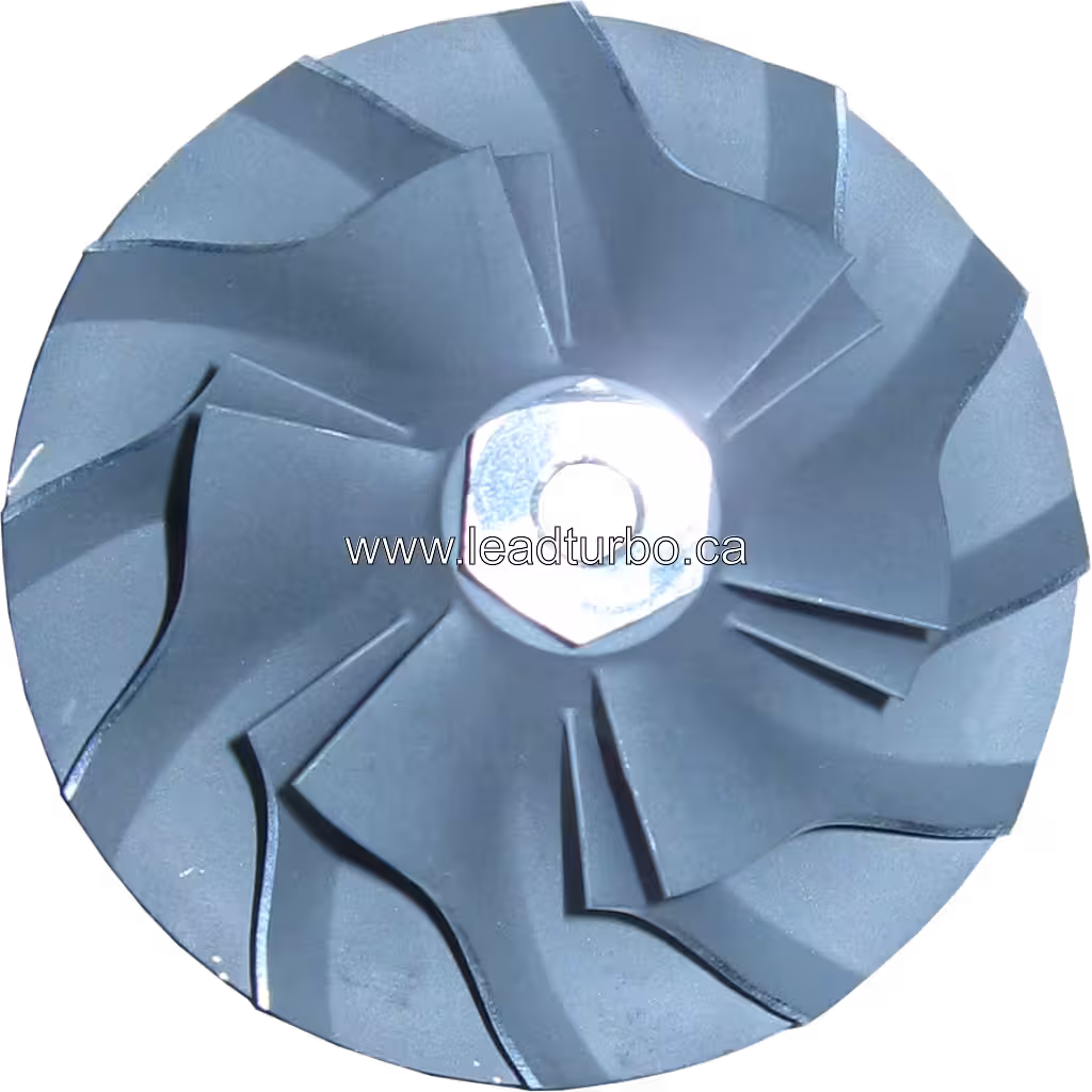 Détail des pales de la roue de compresseur 443844-0006 Mercedes OM366