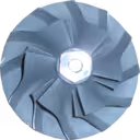 Détail des pales de la roue de compresseur 443844-0006 Mercedes OM366