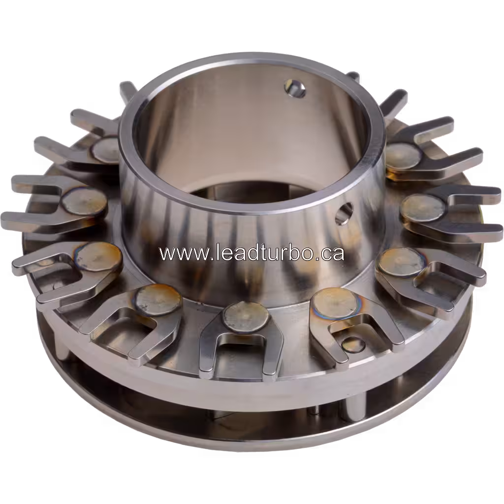 J96 turbo nozzle ring assembly bottom view with central bore