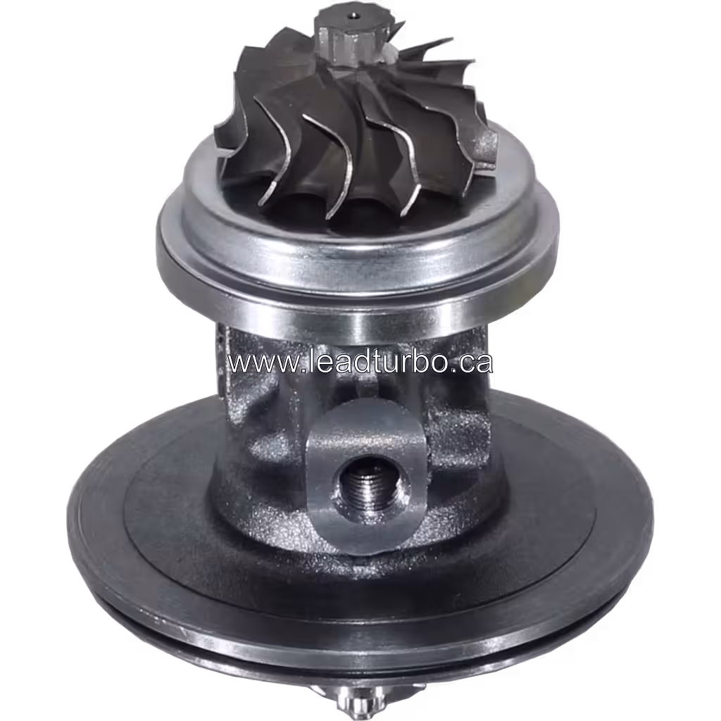 Top view of 313275 S1B turbo core with curved compressor blades