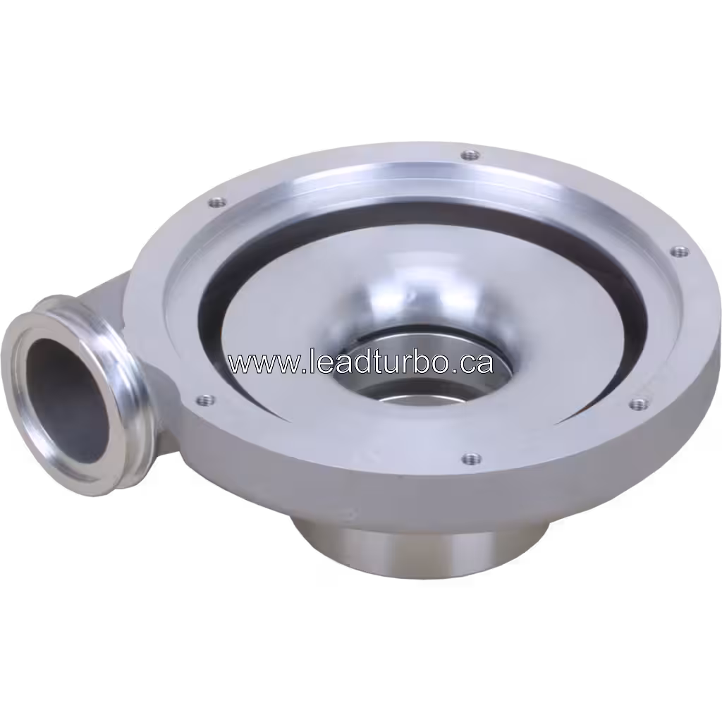 Side-mounted polished inlet port on J96 compressor housing