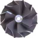 Vue avant de la roue de compresseur J96 FOR 28200-4A470 CW-R avec pales incurvées