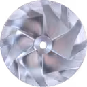 Roue de compresseur de turbocompresseur pour IVECO CURSOR 8