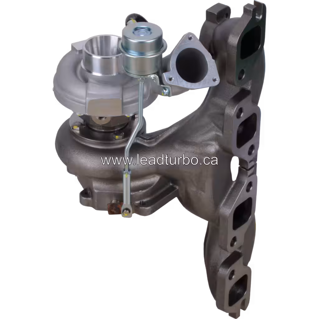 Vue avant du turbocompresseur Isuzu 4HG1-T 120HP