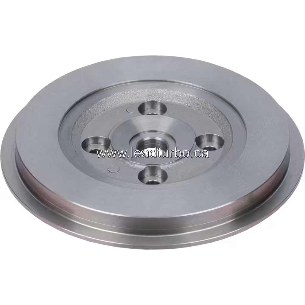 Vue arrière du back plate 452668-0001 montrant les nervures radiales internes