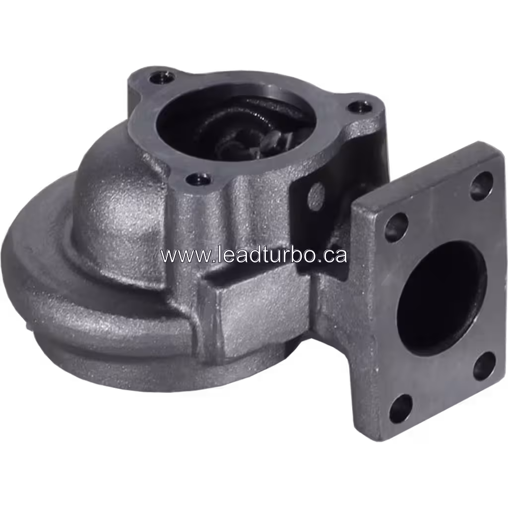 Vue de dessus de la turbine housing 728643-0003 avec roue de turbine visible