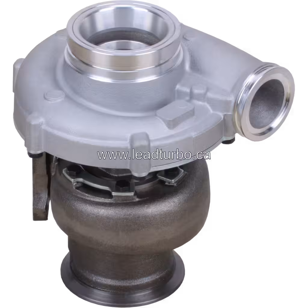 Vue de dessus du turbocompresseur 20738765 montrant le carter du compresseur