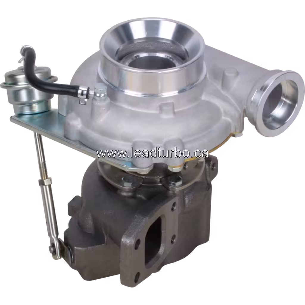 Vue avant du turbocompresseur pour camions Mercedes Atego