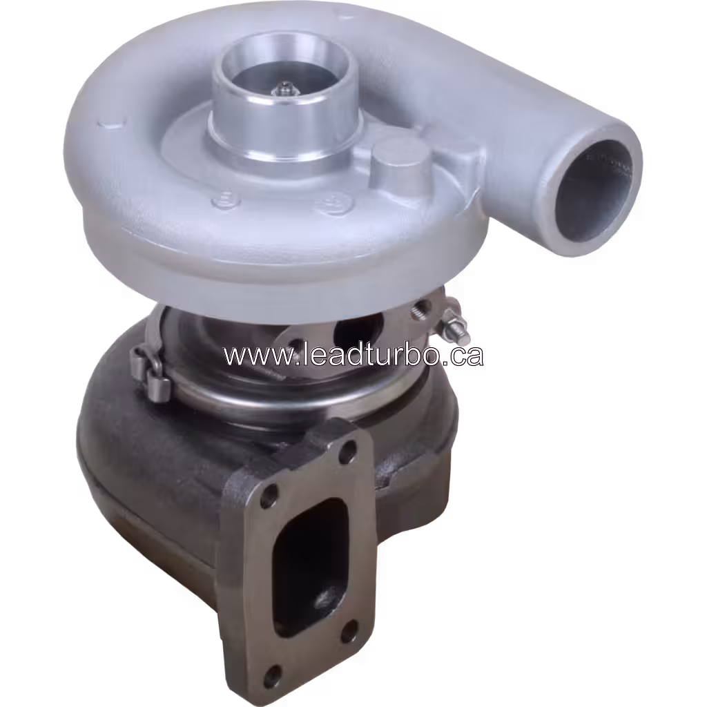 Assemblage turbocompresseur Deutz BF4M913 vue 45 degrés supérieure