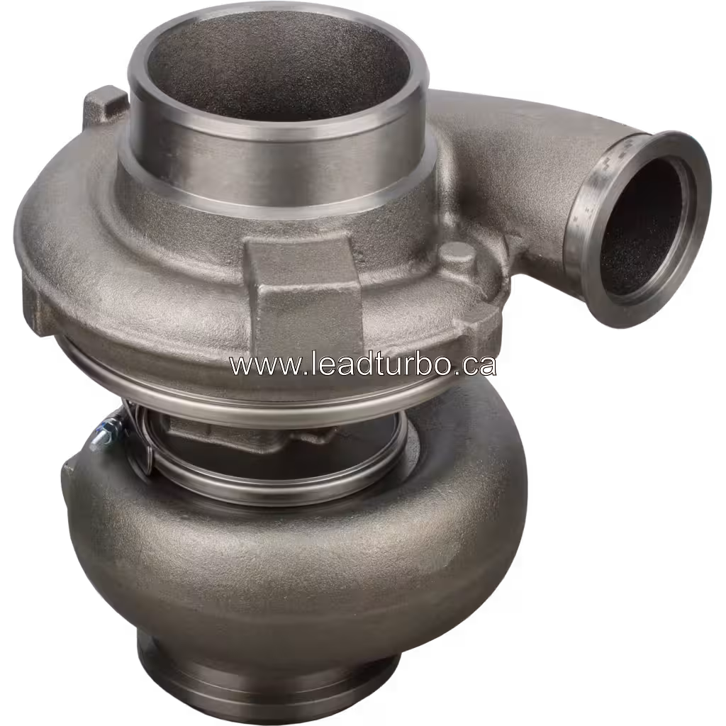 Vue supérieure à 45 degrés du turbocompresseur 750525-5021