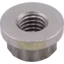 Angled view of 3760250 hexagonal metal nut