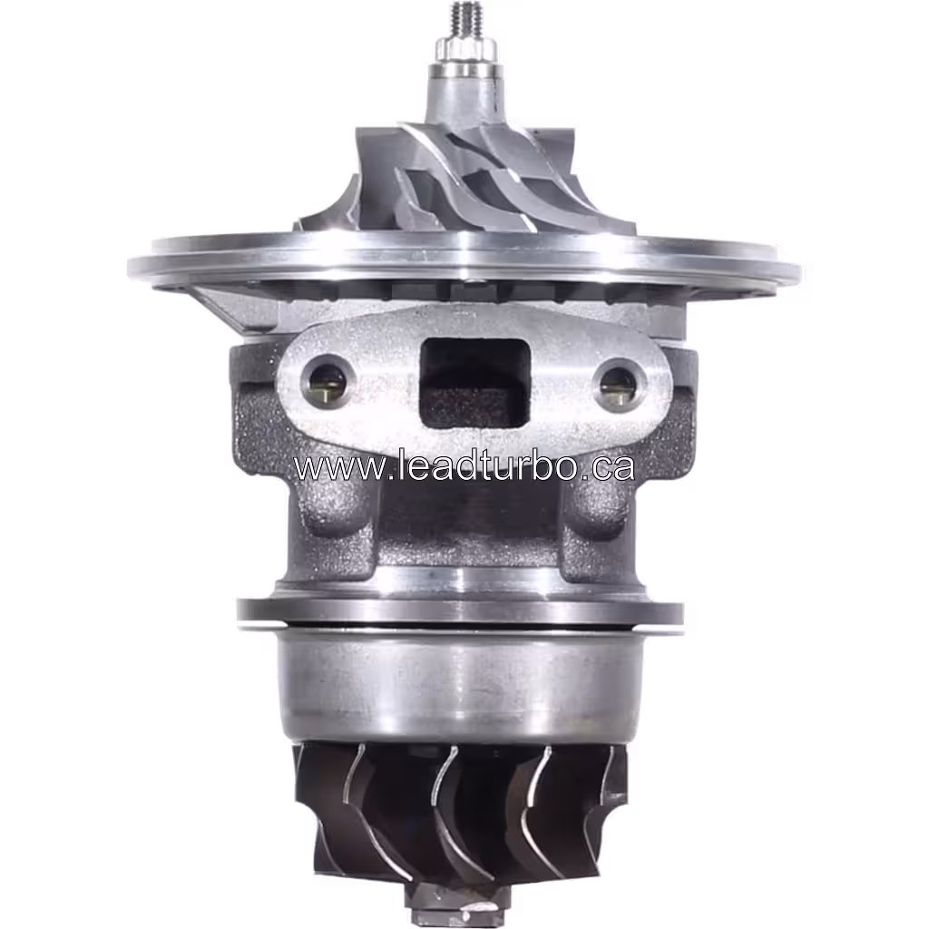 409172-0110 TA3137 turbo core front view showing central housing and side ports