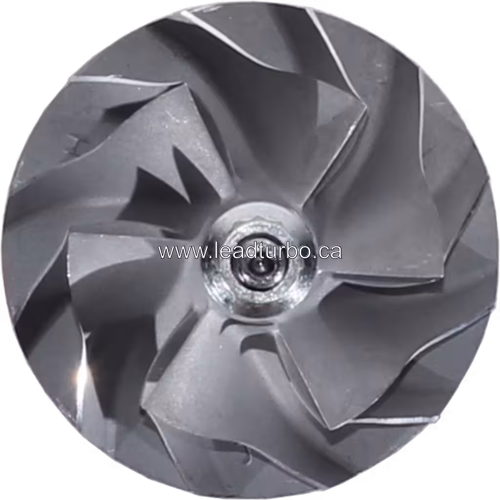 J96 Turbocharger Rotor Assembly with thrust washers and threaded shaft end