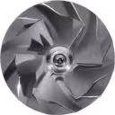 J96 Turbocharger Rotor Assembly with thrust washers and threaded shaft end