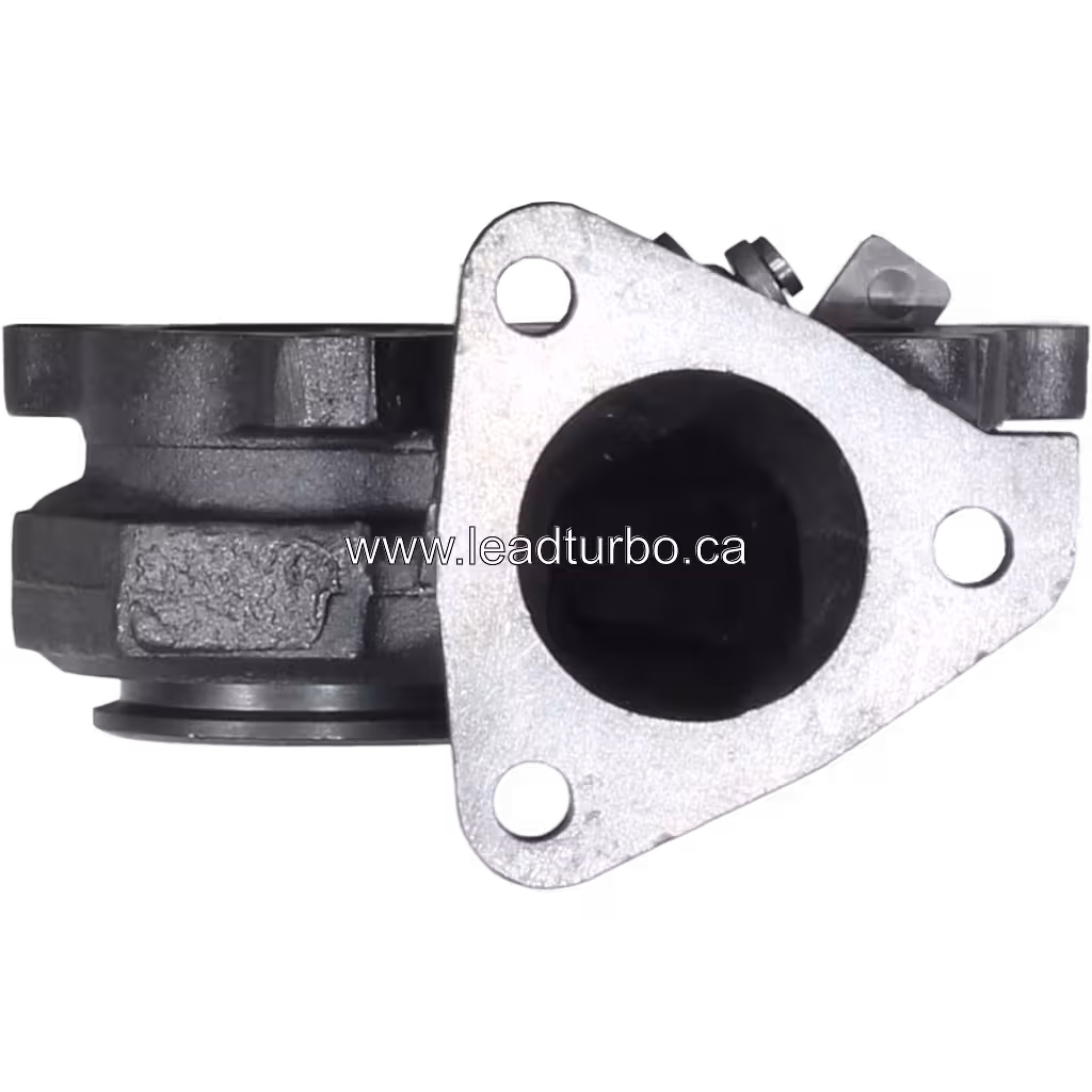Carcasse turbine 49377-15530 TD04 vue de face, finition mate noire