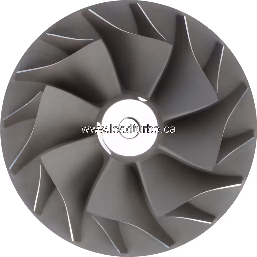 Compressor Wheel for Cummins KTA50, KV16, and K38 Turbochargers top view