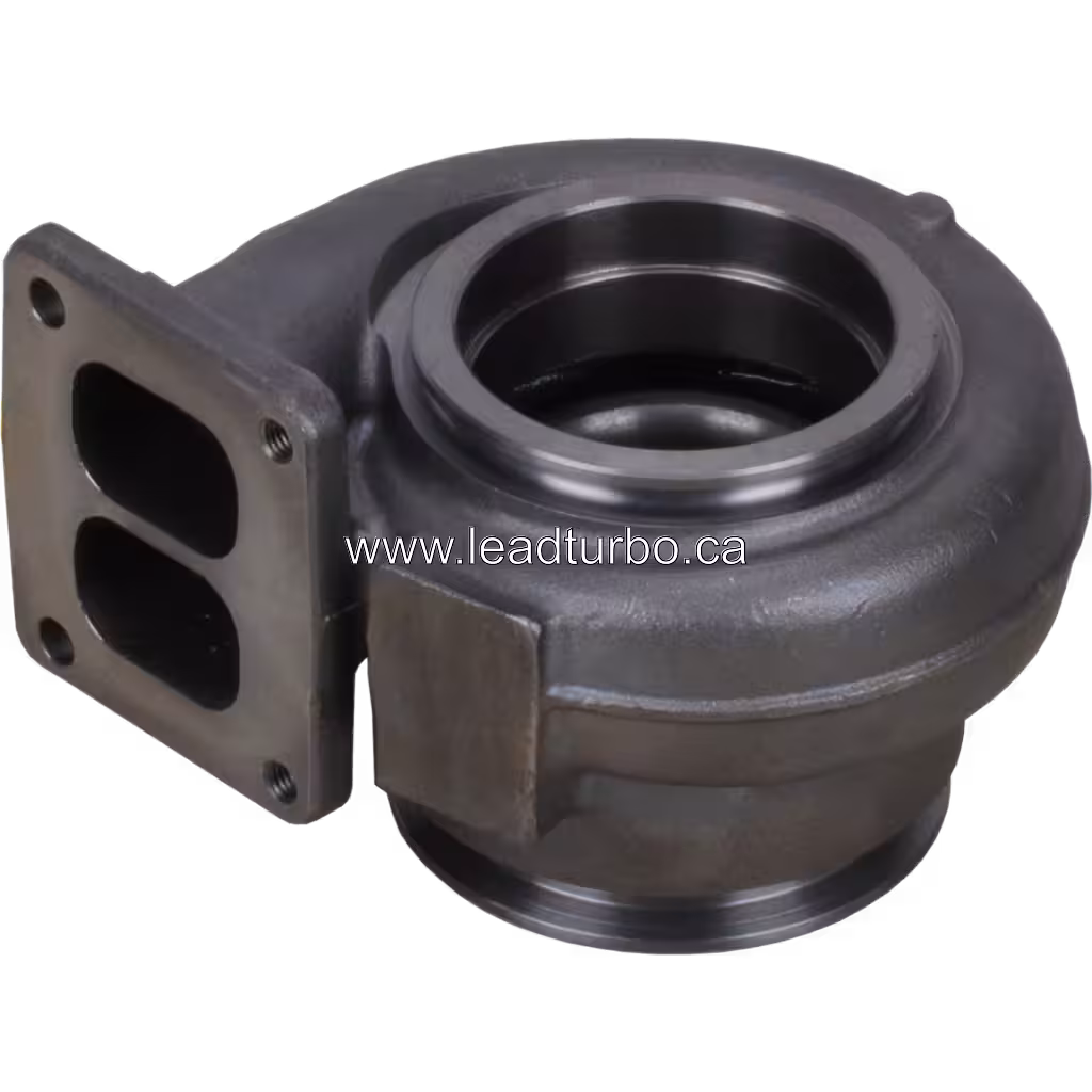 Turbine housing HX52 vue de dessus avec quatre trous de fixation