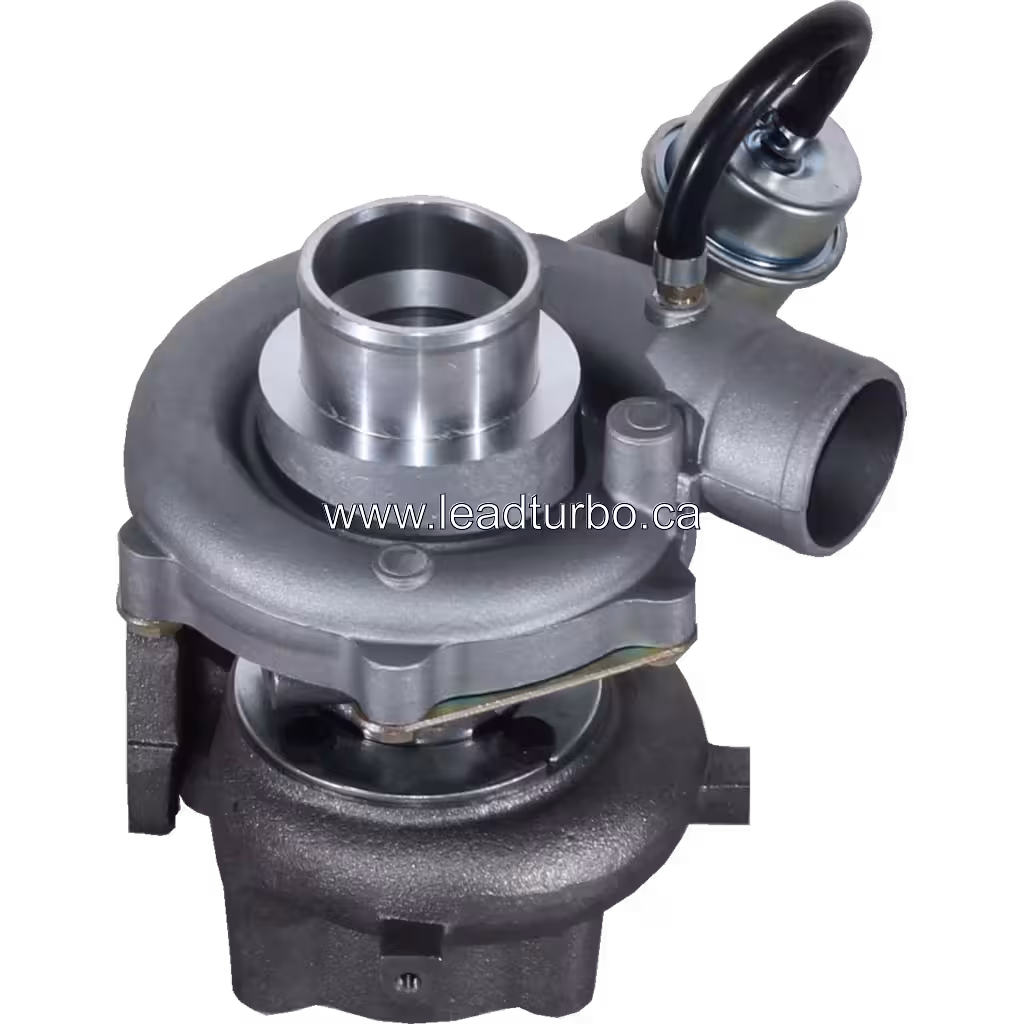 Vue avant du turbocompresseur Isuzu 4HE LeadTurbo