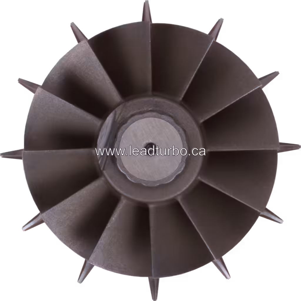 4042581 turbine wheel front view with radial blades