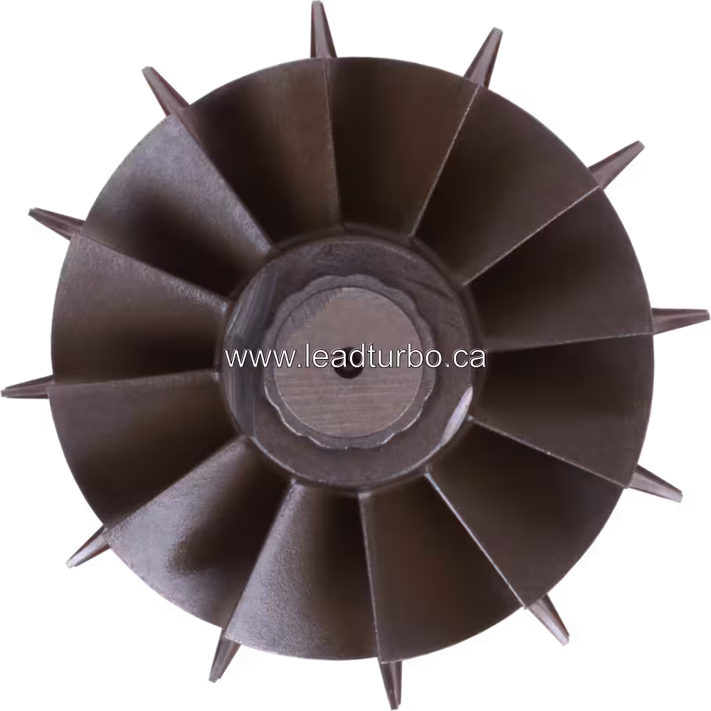HE531VE HE500VG turbine wheel top view showing central hub