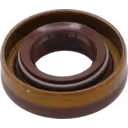 Bottom view of oil seal revealing coiled spring mechanism