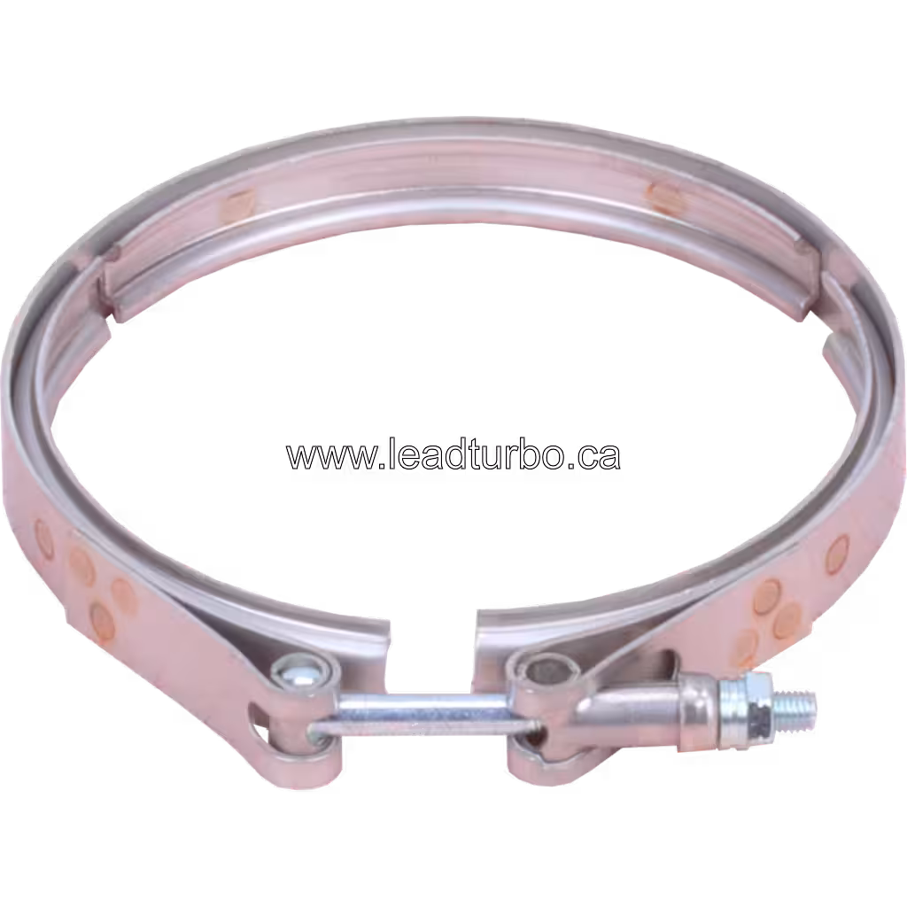 V-band 3539458 pour Turbo HE600WG HX60W Volvo Trucks ISX3 45 degree view