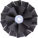 Front view of 171449 S300S-091 compressor wheel with curved blades