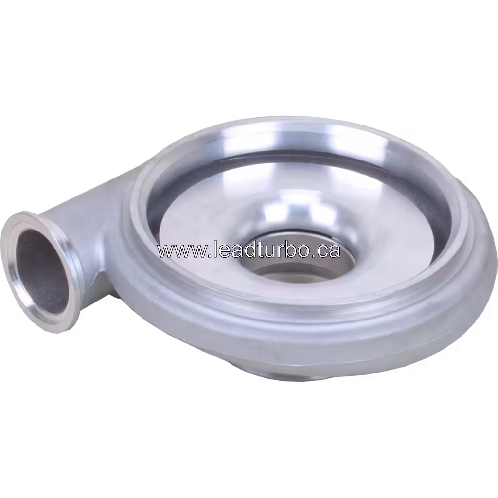 3591674 HX55 Compressor Housing for Scania DC12 420HP Turbocharger bottom 45 degree view