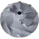 HH136610 J96 turbocharger compressor wheel top view