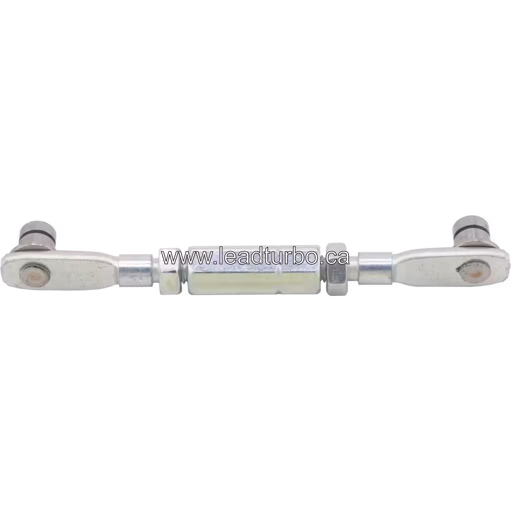 Symmetrical turbo actuator with threaded rods and end plates